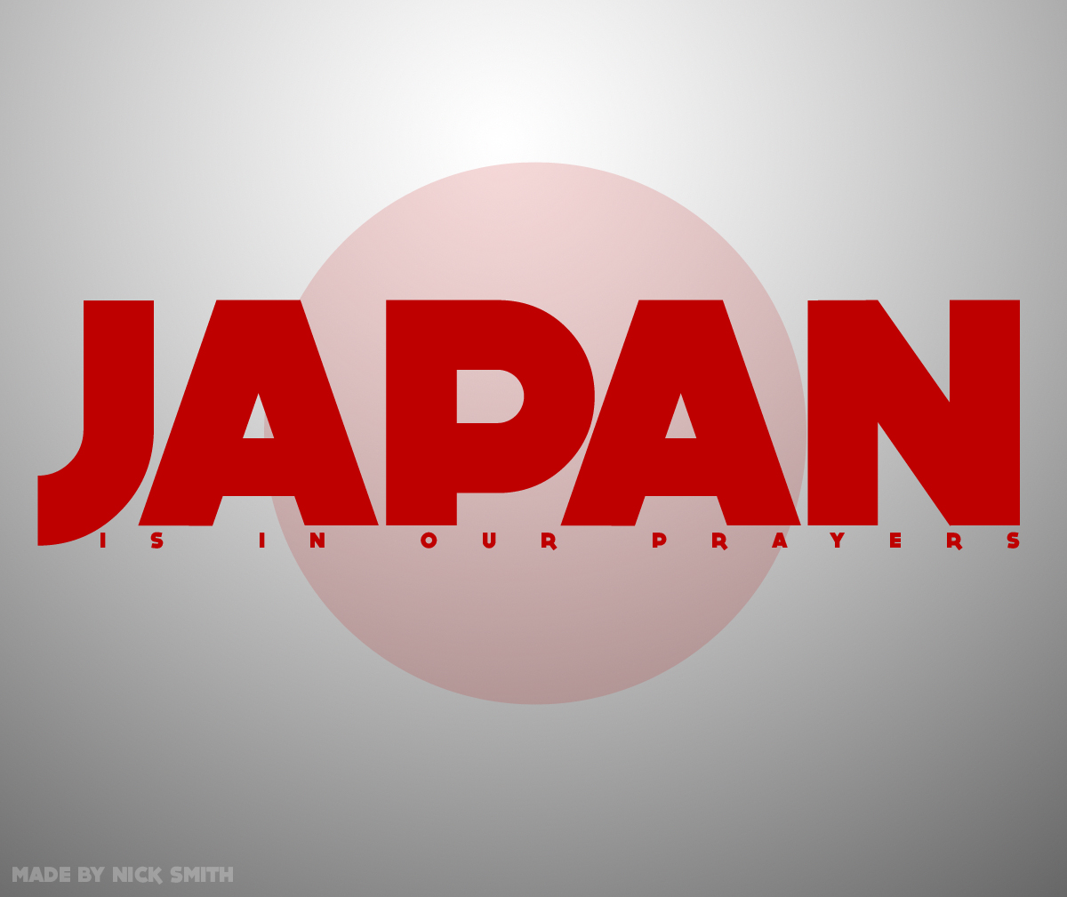 Japan is in our prayers