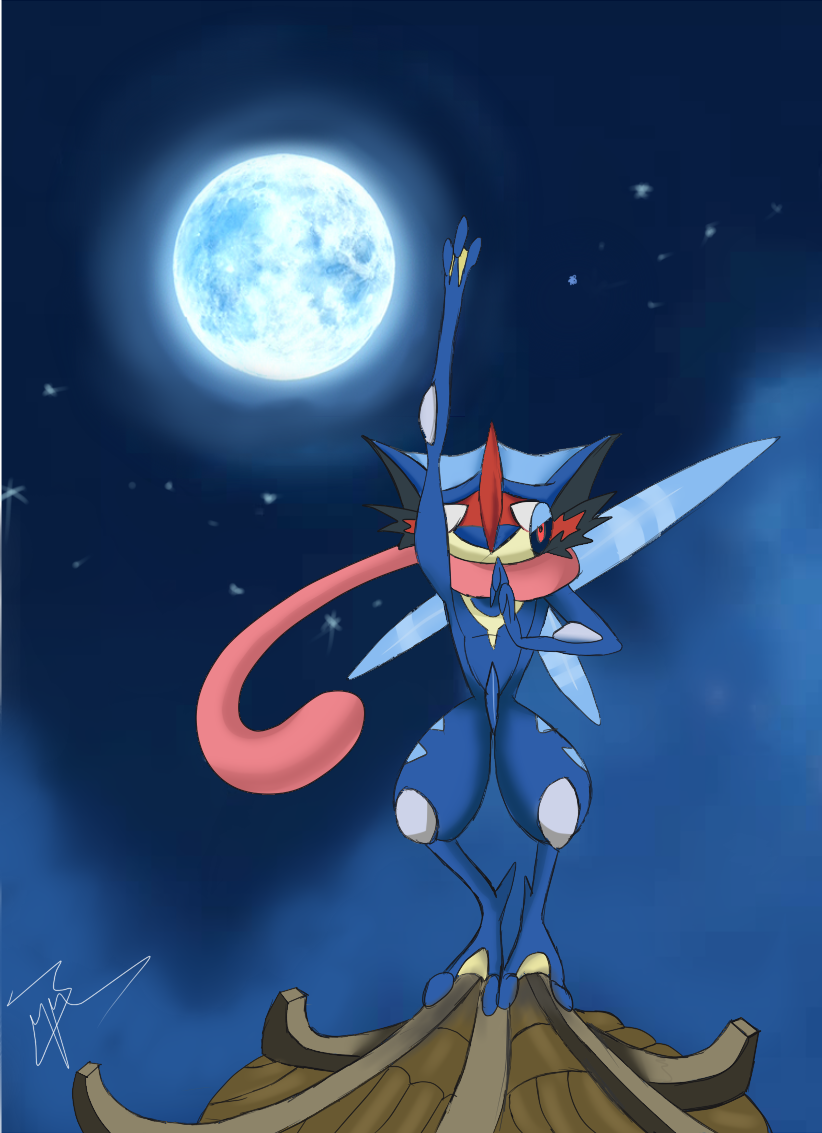 Mega Greninja (inspired by Ash Greninja) V2 by oooos on DeviantArt