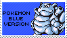 pokemon blue version stamp