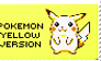 pokemon yellow version stamp