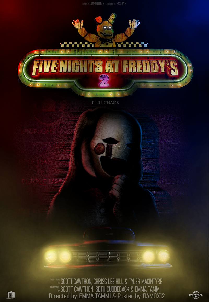 Five Nights At Freddy's 2 MOVIE POSTER by donko0ffical on DeviantArt