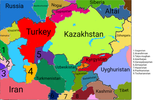 Alternate Map Central Asia