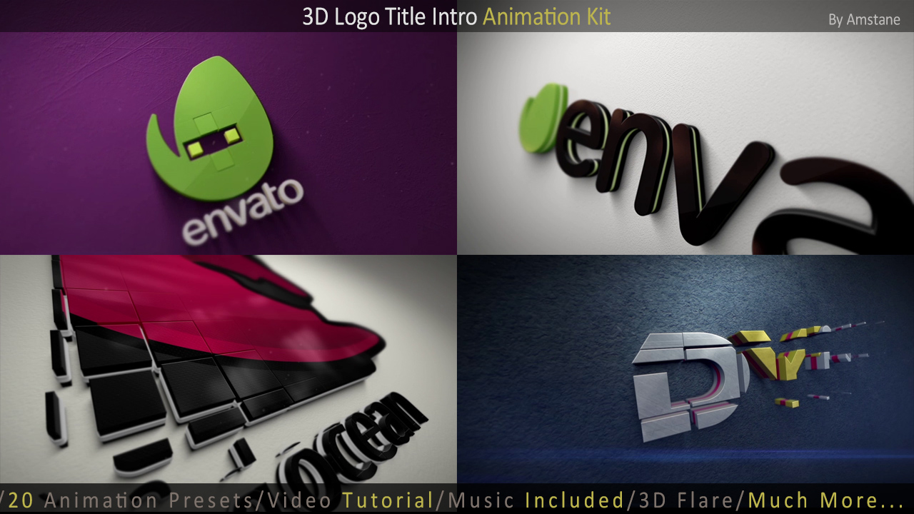 3D Logo Title Intro Animation Kit by Amstane on DeviantArt