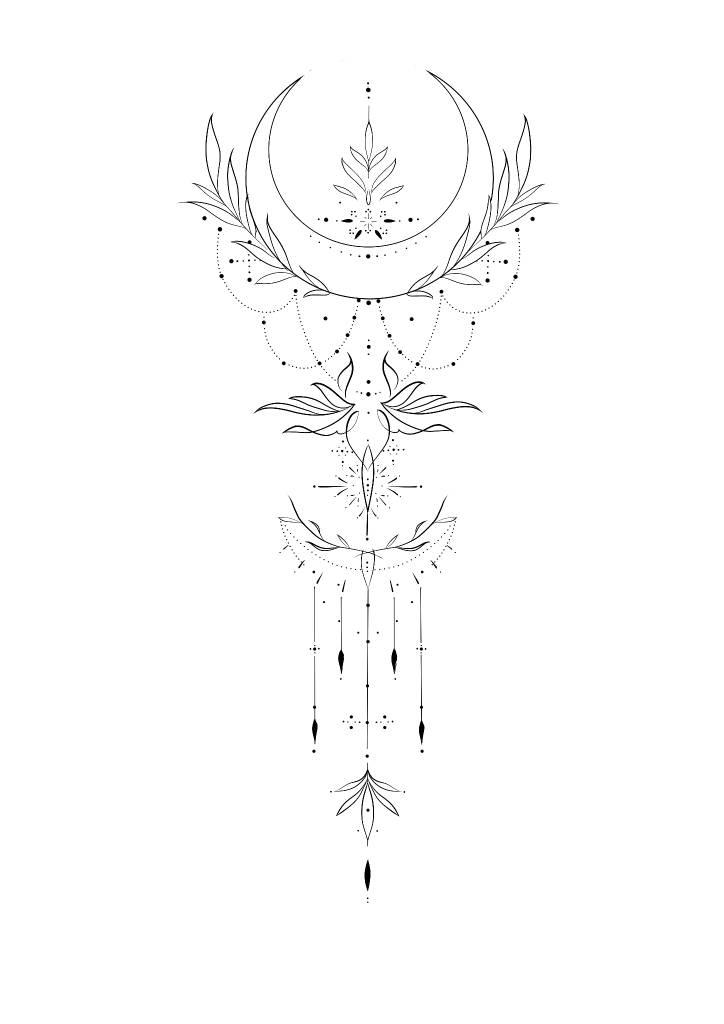 Fineline Spine tattoo design upper part by MDMAmby on DeviantArt