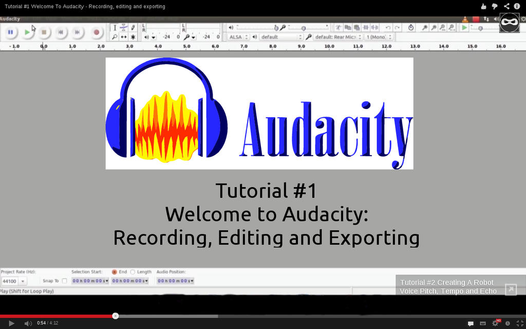 Tutorial #1 Welcome To Audacity. by WickedNinjaPresents