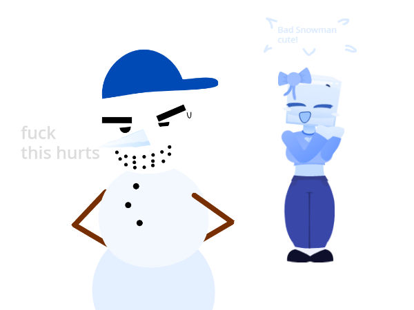 Snowman Rude No Background Bad Snowman forcing a smile by AbeMolina01129IsBack on DeviantArt