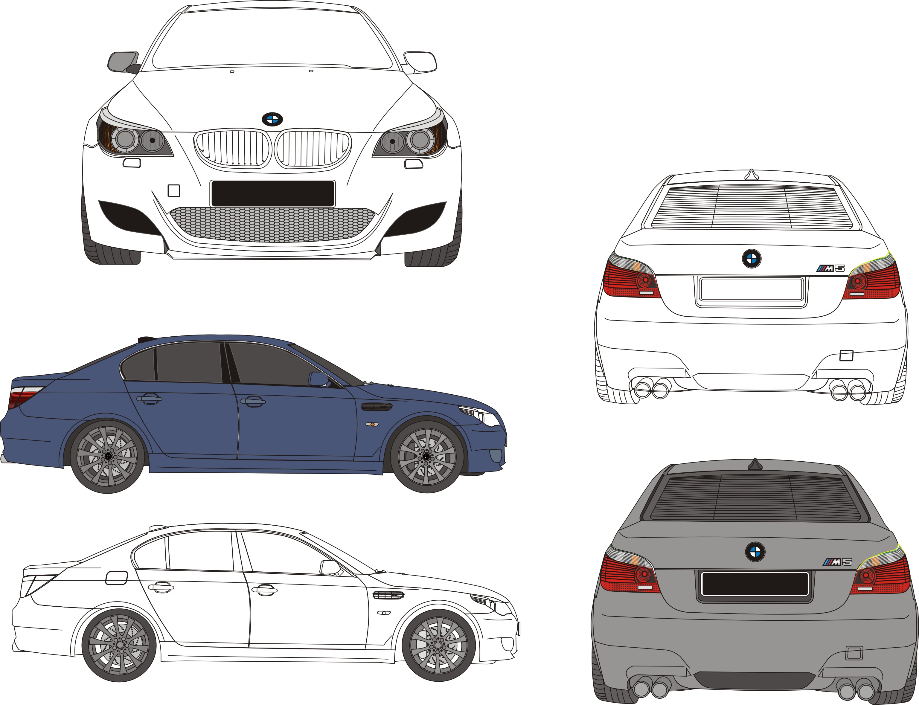 BMW m5 e60 Blueprint