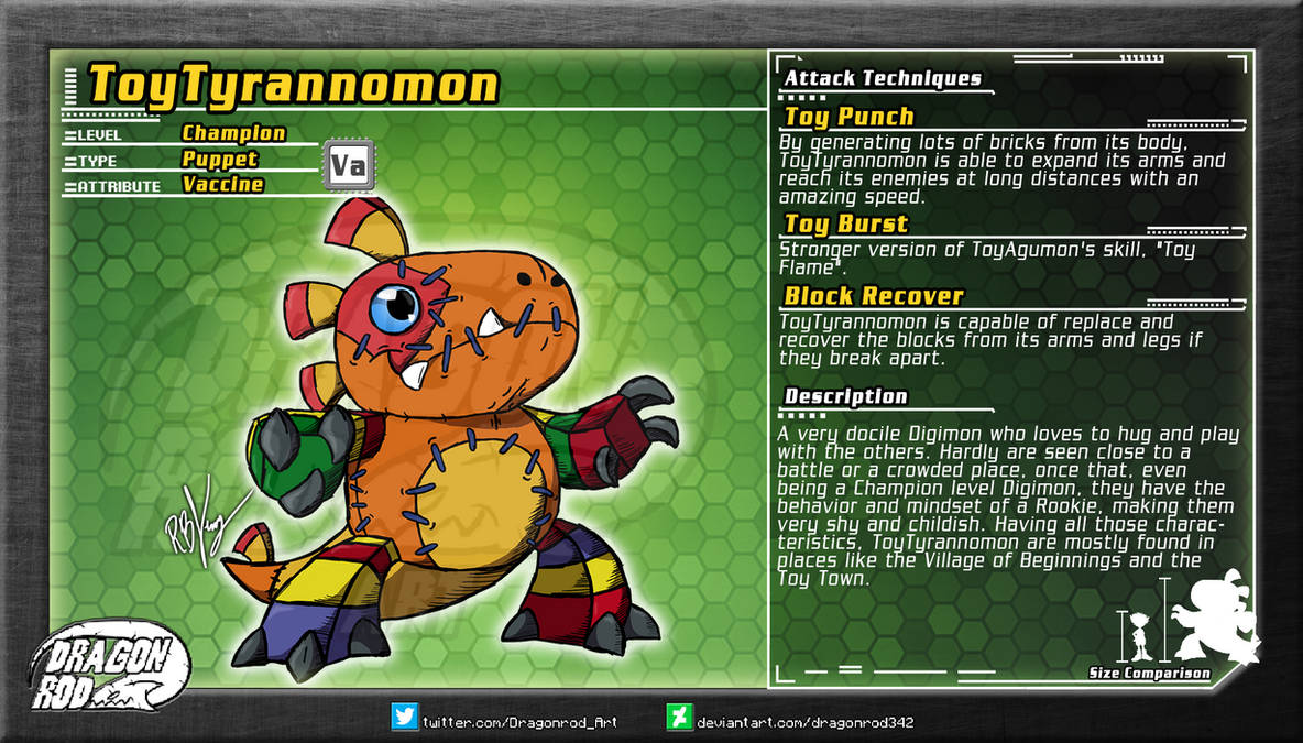Fake Digimon - ToyTyrannomon by dragonrod342 on DeviantArt