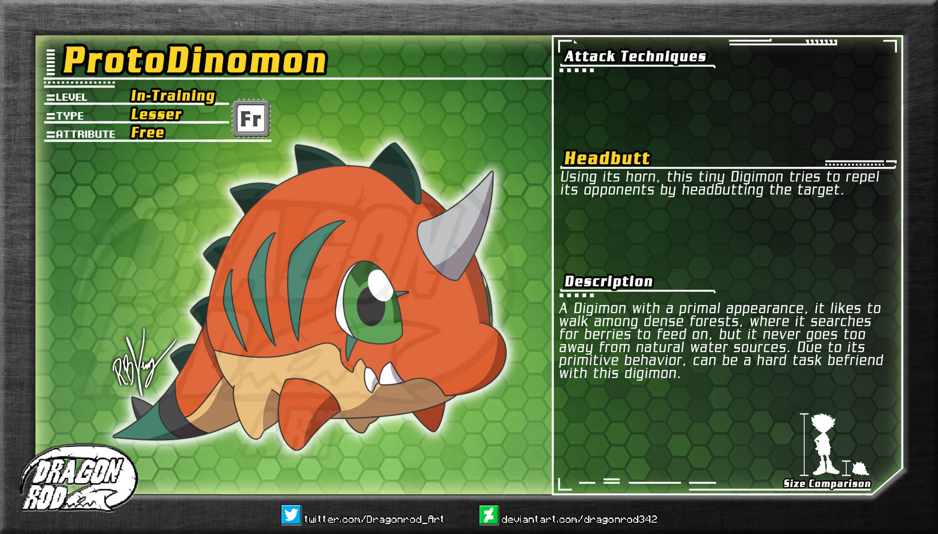 Fake Digimon - ProtoDinomon by dragonrod342 on DeviantArt
