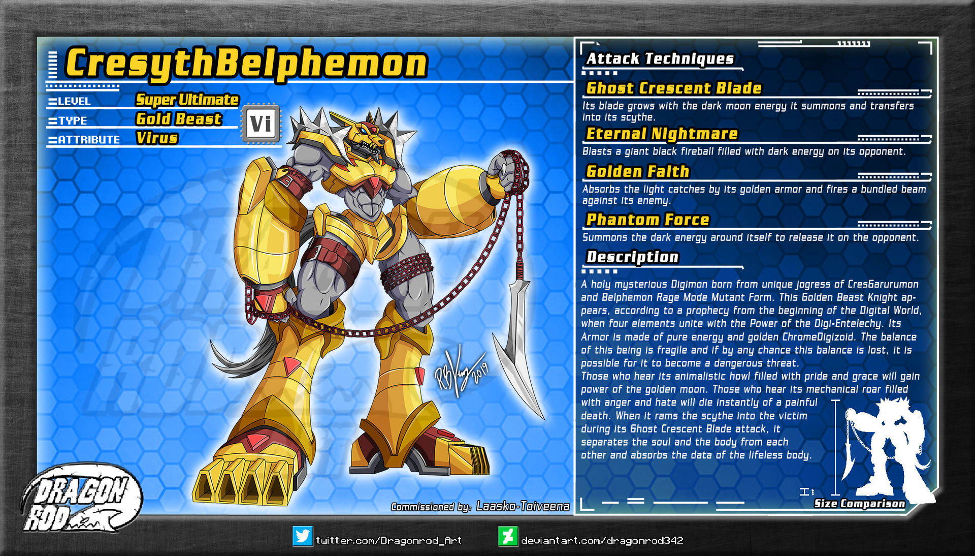 Fake Digimon - CresythBelphemon by dragonrod342 on DeviantArt