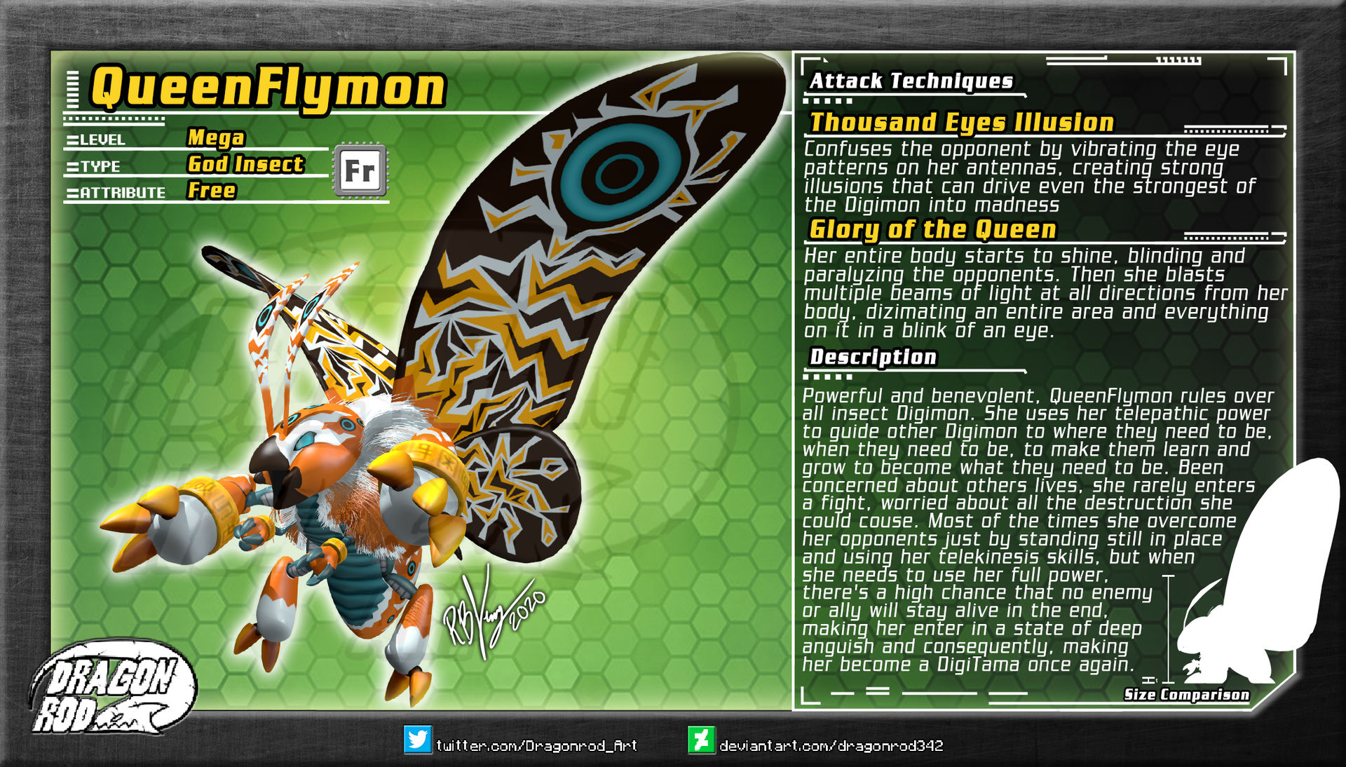 Fake Digimon - QueenFlymon by dragonrod342 on DeviantArt