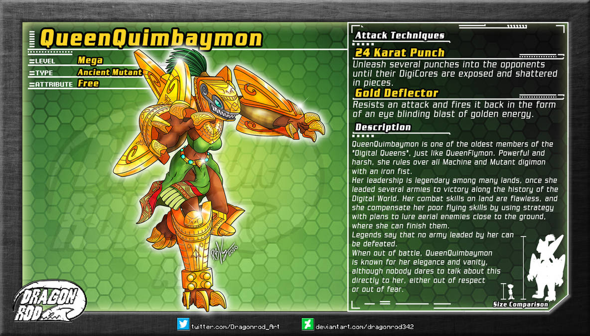 Fake Digimon - QueenQuimbaymon by dragonrod342 on DeviantArt