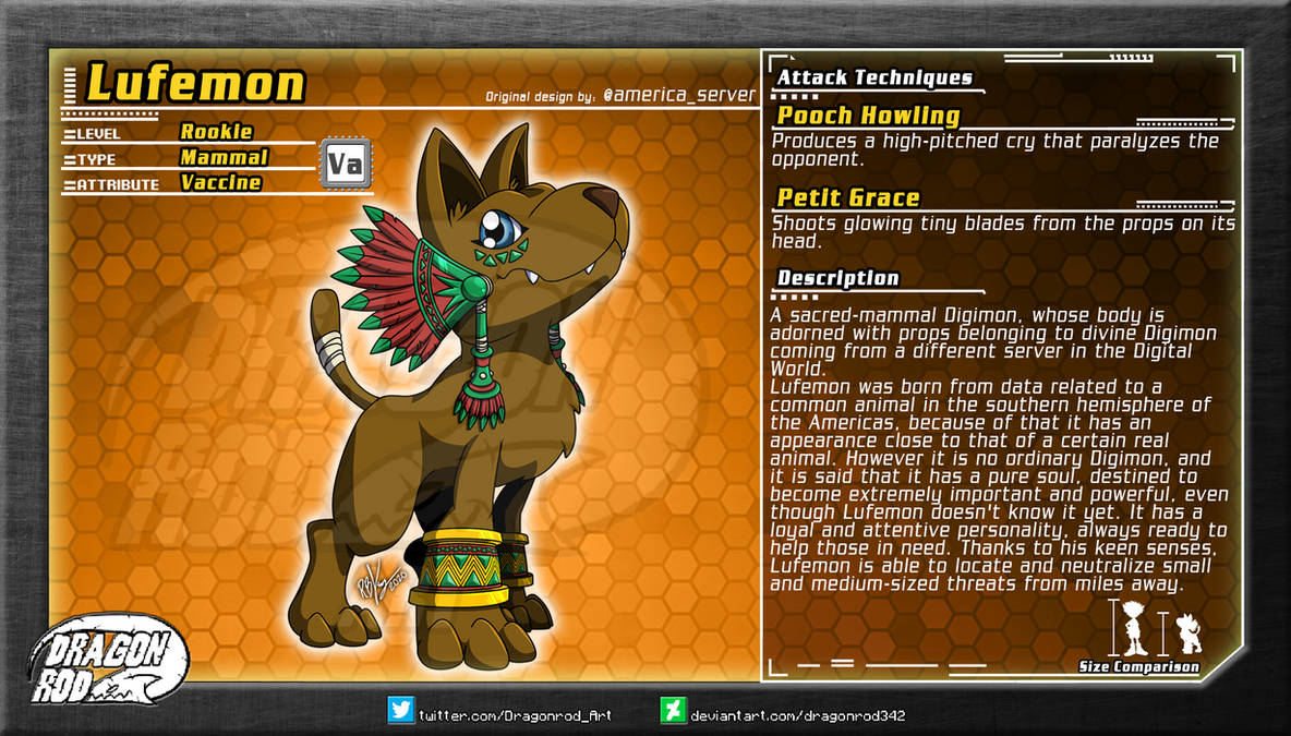 Fake Digimon - Lufemon (Collab Project) by dragonrod342 on DeviantArt