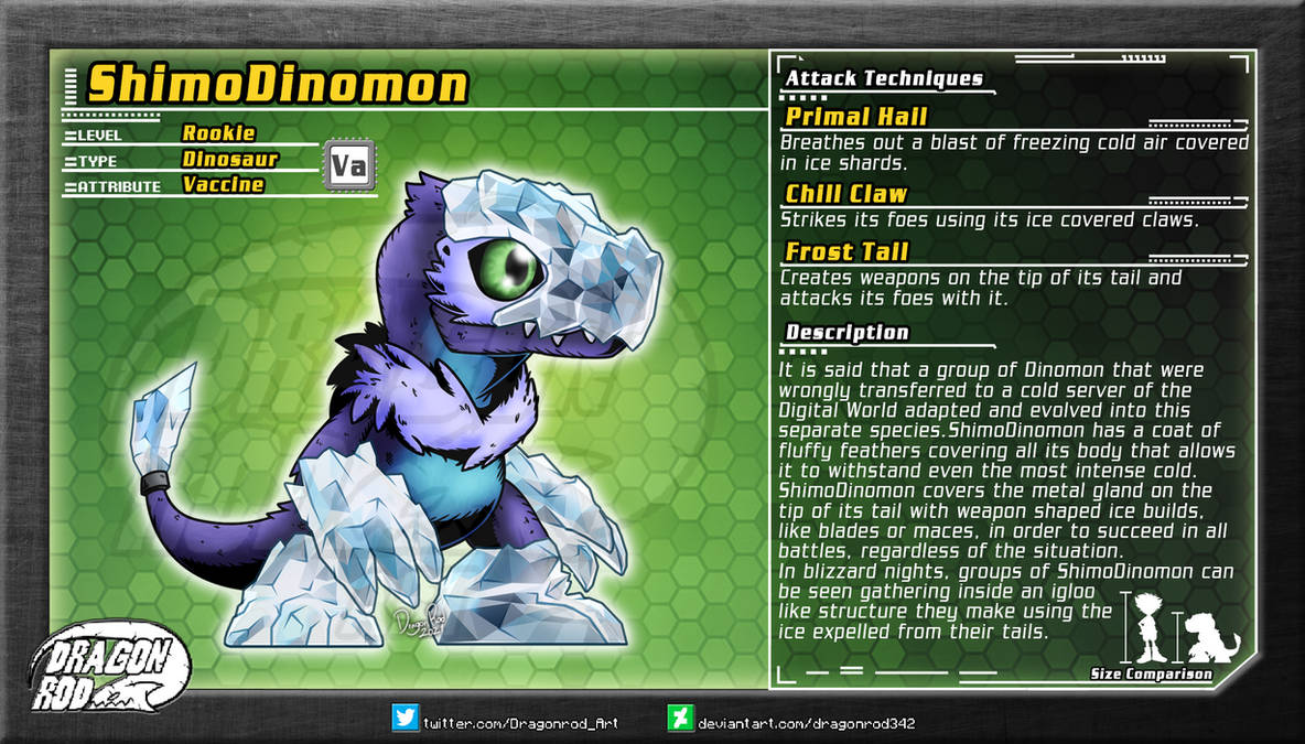 Fake Digimon - ShimoDinomon by dragonrod342 on DeviantArt