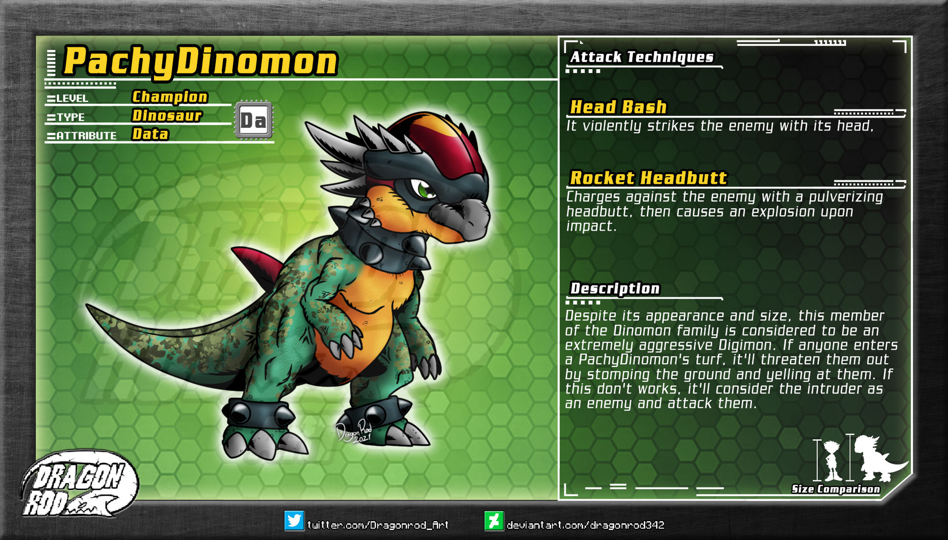Fake Digimon - PachyDinomon by dragonrod342 on DeviantArt