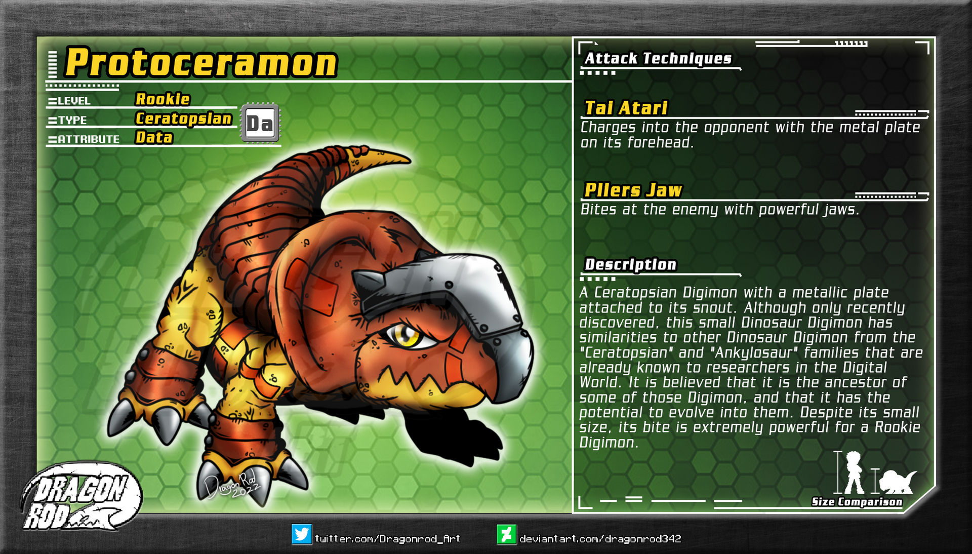 Fake Digimon - Protoceramon by dragonrod342 on DeviantArt