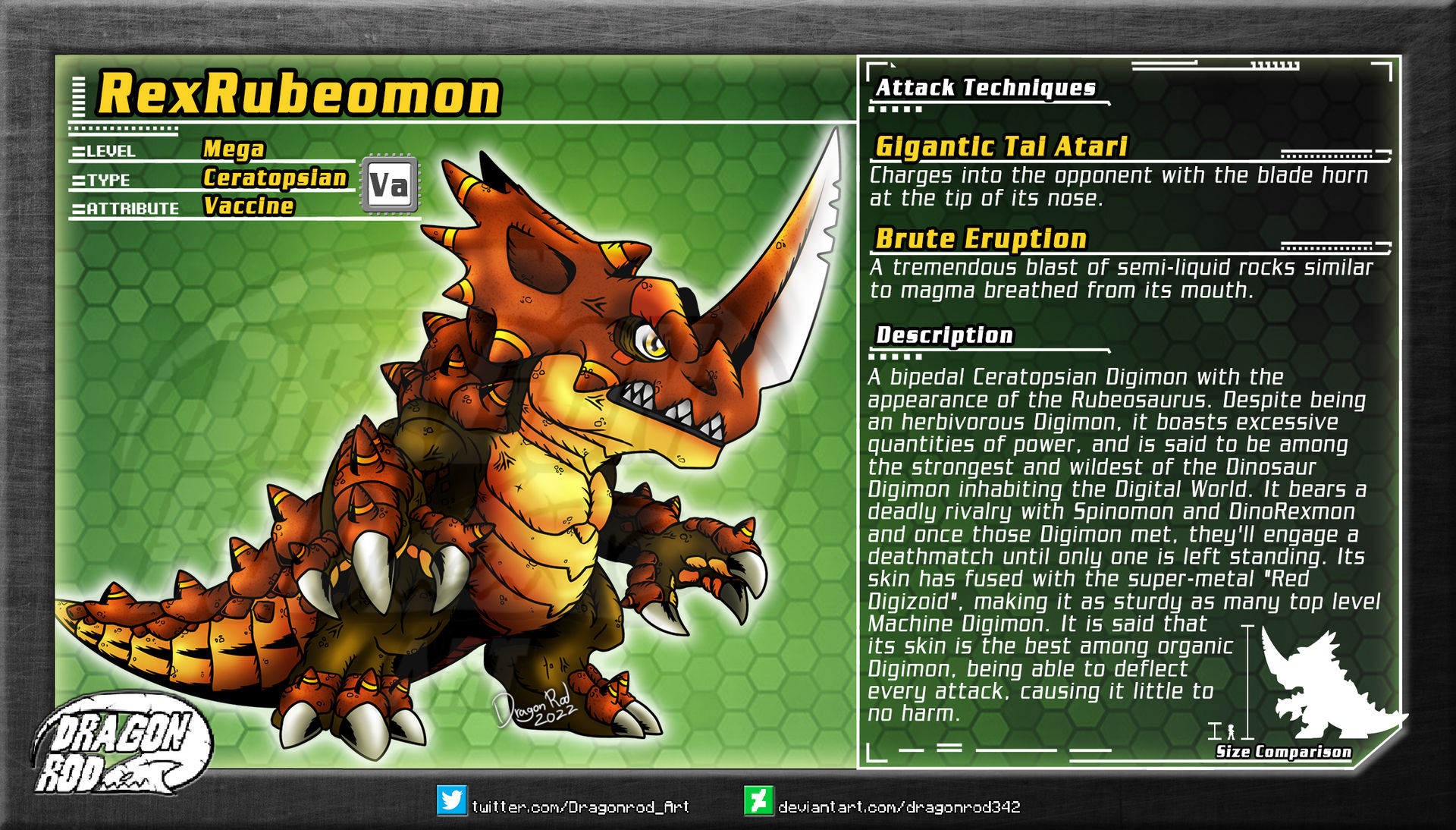 Fake Digimon - RexRubeomon by dragonrod342 on DeviantArt