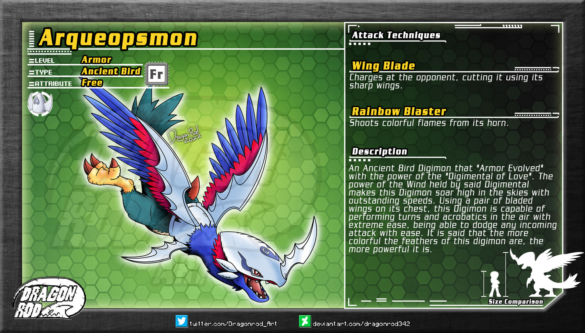 Fake Digimon - Arqueopsmon by dragonrod342 on DeviantArt