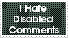 Disabled Comments