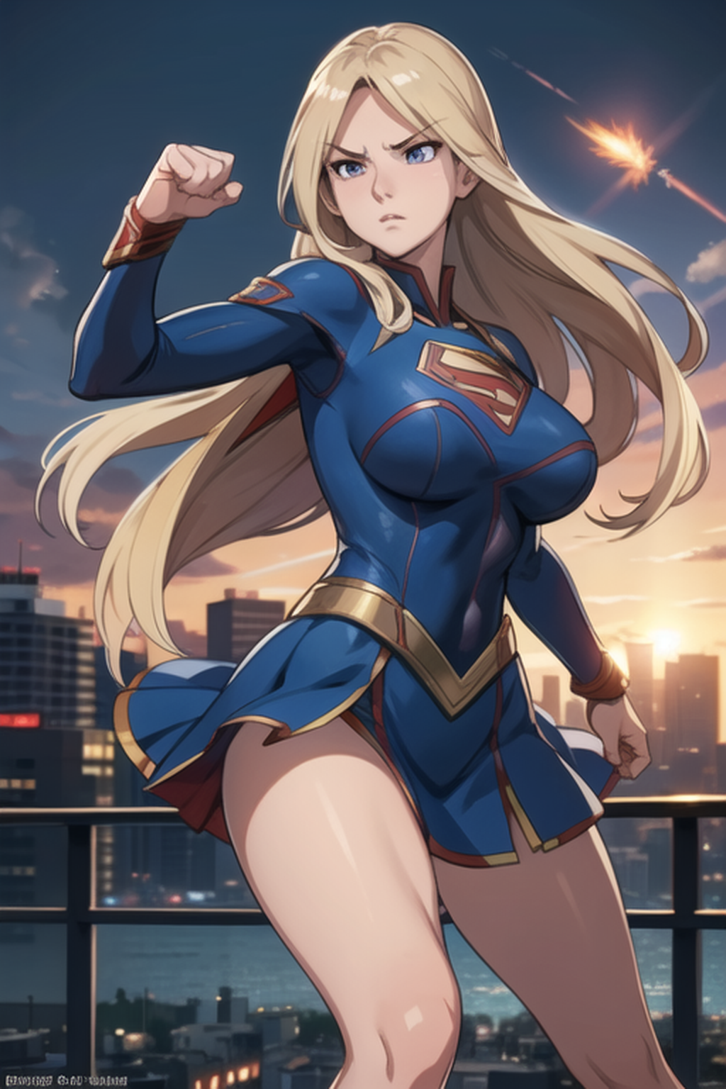 Super girl flying high by 0binobi on DeviantArt