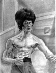 Bruce Lee Drawing (caricature style)