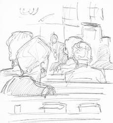 doodles in church