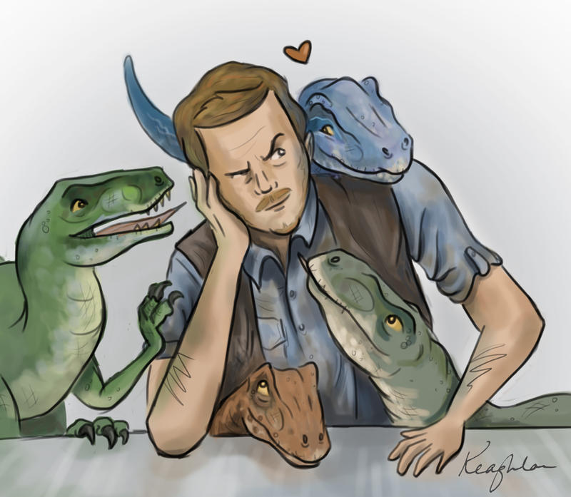 Daddy Raptor Raptordad by KStarrLynn on DeviantArt