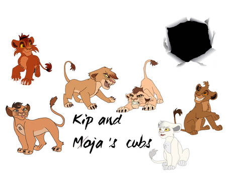 Kip and Moja's cubs - COLLAGE GIFT FOR AUBZSEY33