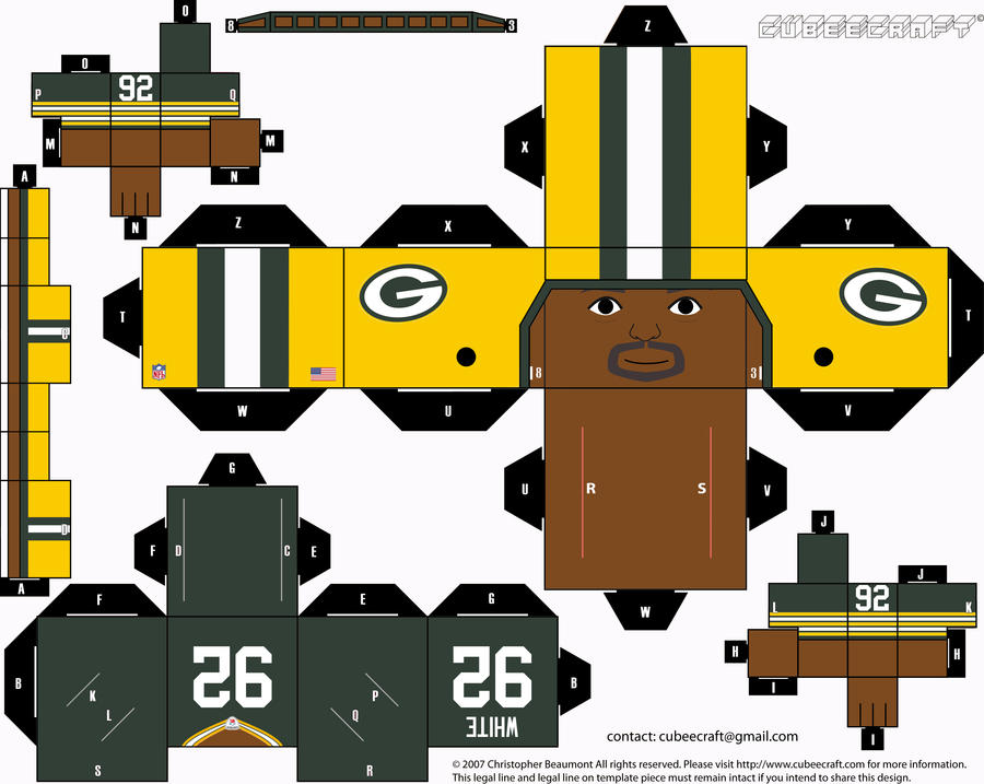 Reggie White Packers Cubee