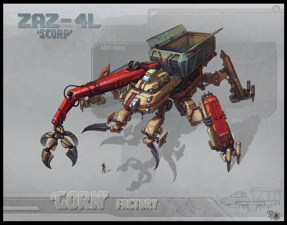 Mech-worker-junk by AKIRAwrong on DeviantArt