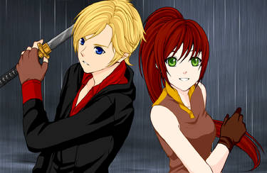 Jaune and Pyrrha