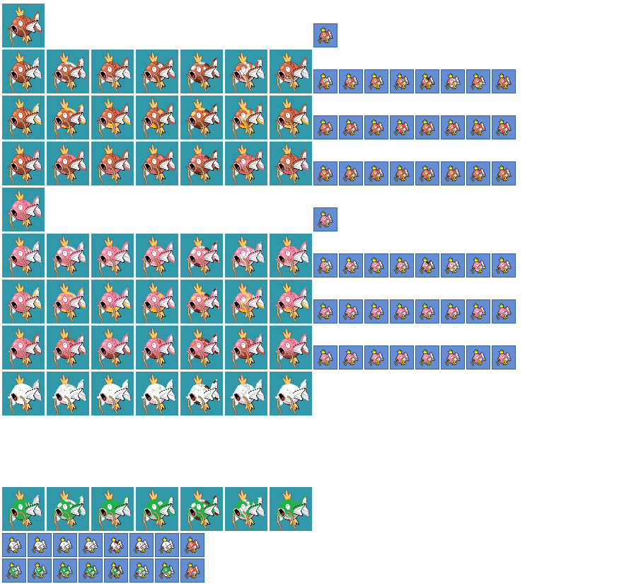 Magikarp Patterns and Varation Sprites Plus Update by MBCMechachu on ...