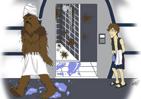 It Looks Like a Wookie Took a Bath Here!