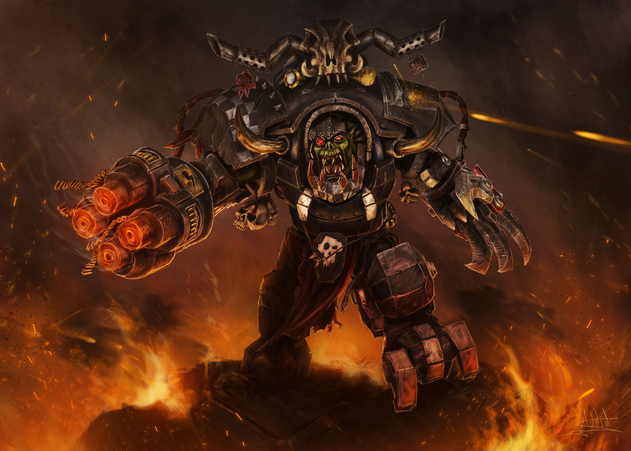Ghazghkull Thraka Orks Warhammer 40k figurine métal Games Workshop OOP - Modélisme Ghazghkull Thraka Orks Warhammer 40k figurine métal Games Workshop OOP - Modélisme