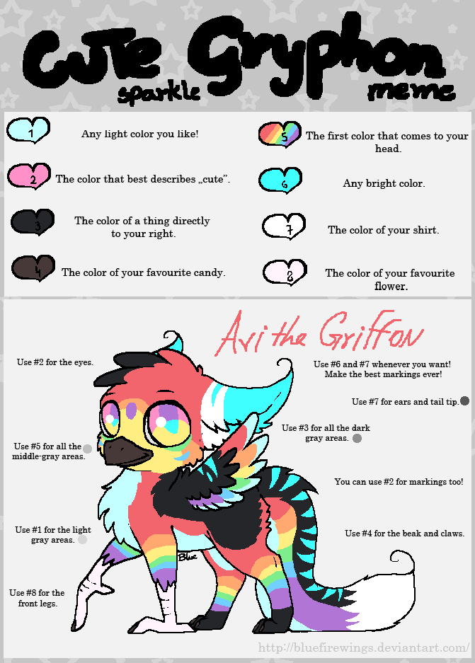 -Ari the Gryphon- (cute sparkle gryphon meme)