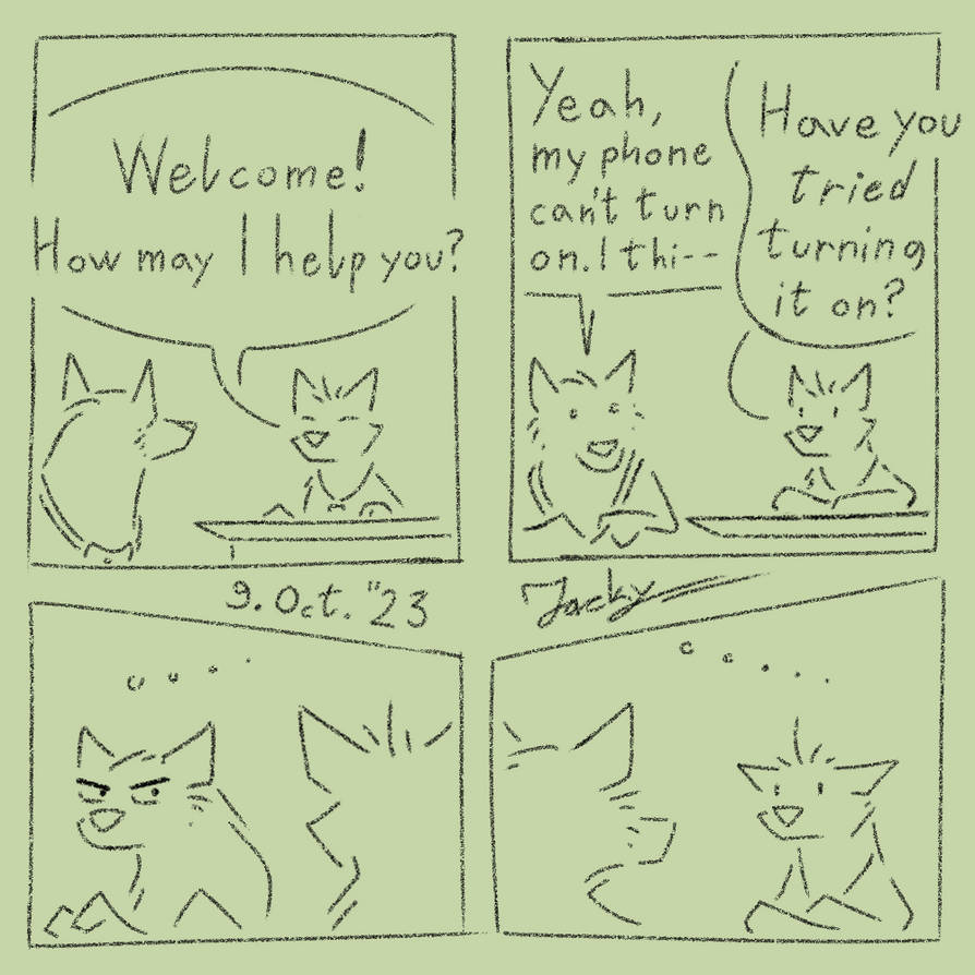 Tech Support - Short Comic by JackyAlfur on DeviantArt