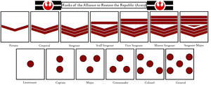 Star Wars Republic Military Ranks / Galactic Empire Rank Insignia by