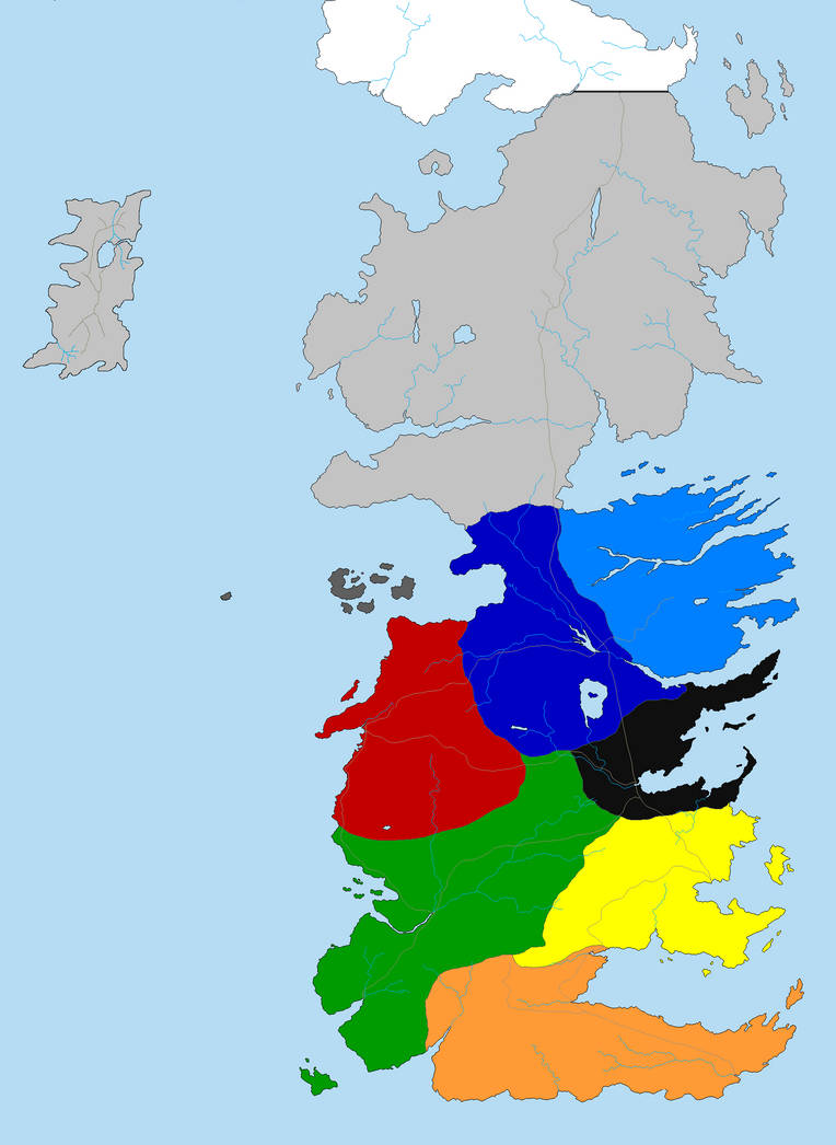 House of the Dragon Map of Westeros & Essos