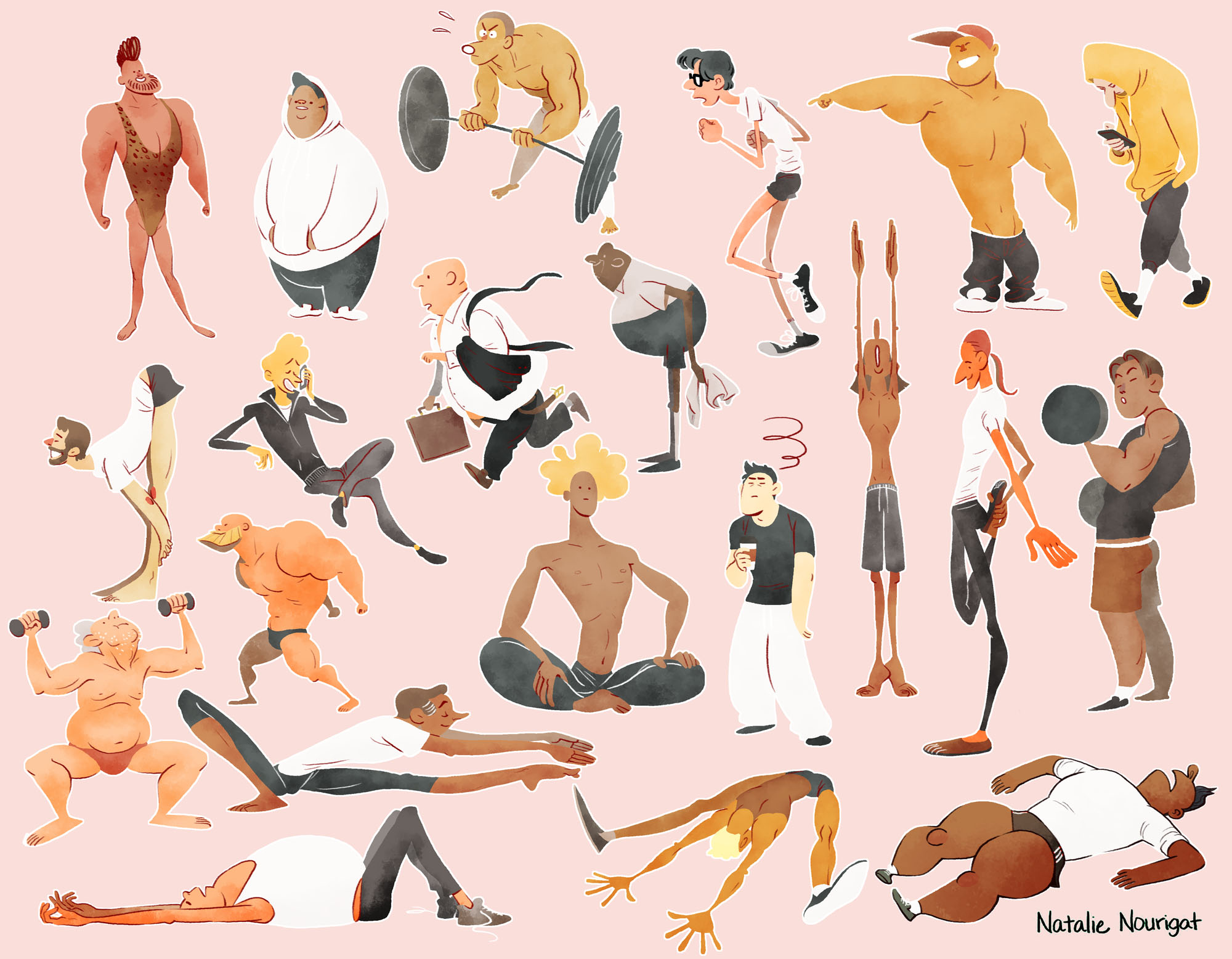 Gym Dudes by Tallychyck
