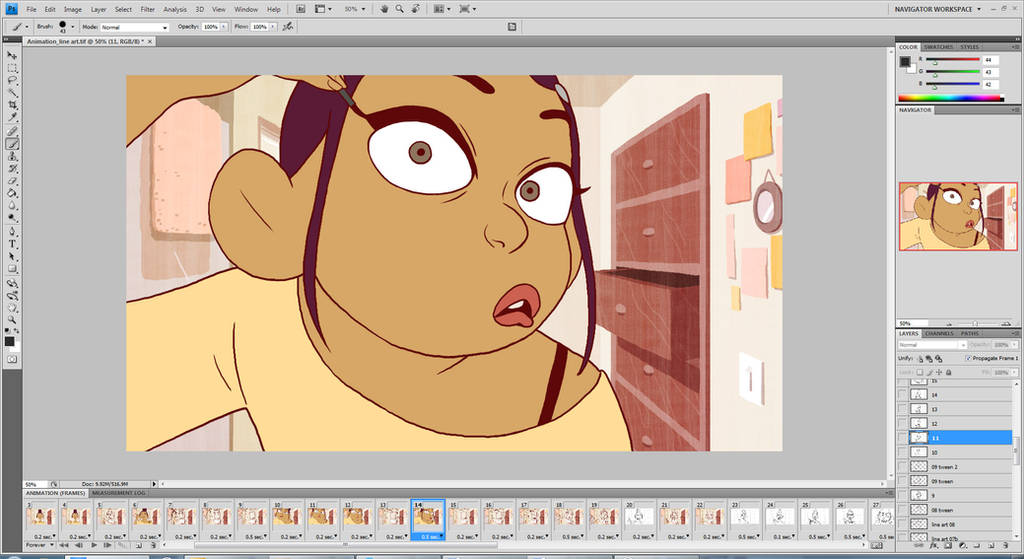 Eyeliner Loop Animation by Tallychyck