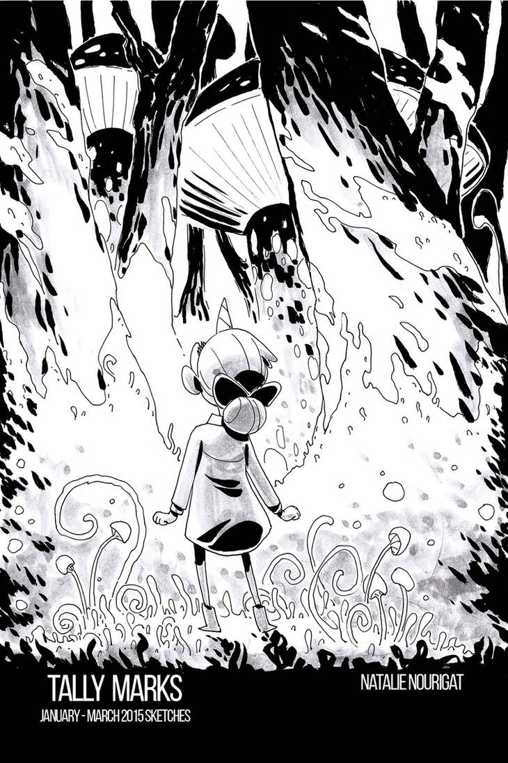 January - March 2015 sketchbook PDF by Tallychyck
