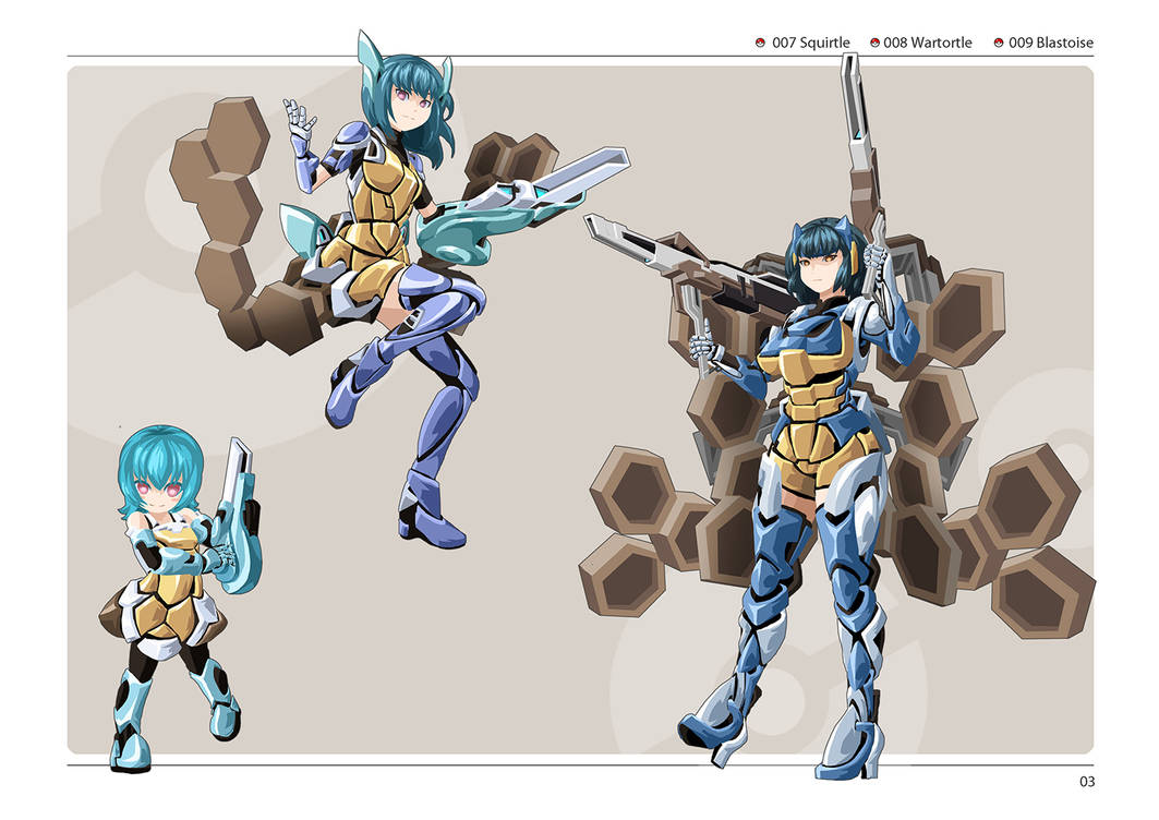 Pokemon Mecha Musume #007-009 by Jack-Thian on DeviantArt