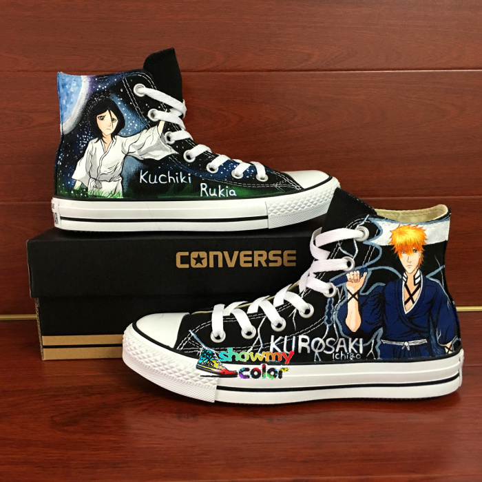 Bleach Converse shoes, hand painted sneaker by showmycolor on DeviantArt Bleach Converse shoes, hand painted sneaker by showmycolor on DeviantArt