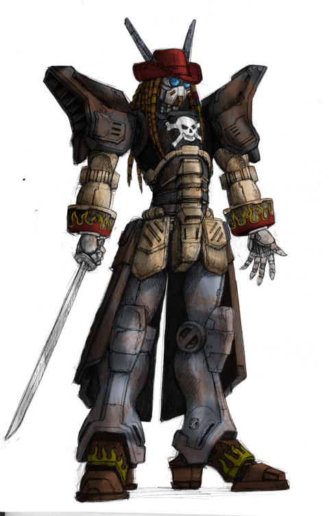 MechaCaptain Jack by Optronyx on DeviantArt