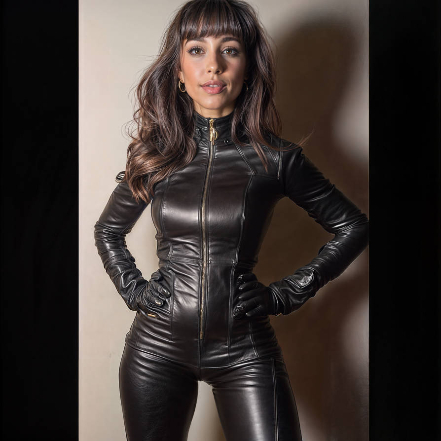 Cute Brunette Girl In Tight Black Leather Catsuit By Leathergoddesses cute-brunette-girl-in-tight-black-leather-catsuit-by-leathergoddesses