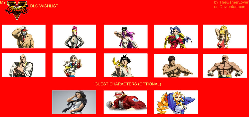 My SFV DLC Wishlist