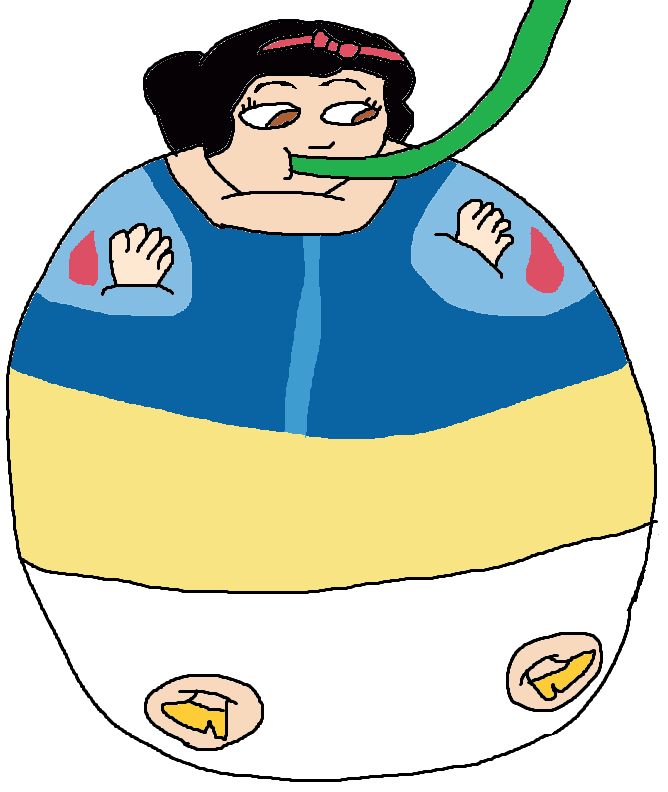 Snow Inflation Snow White inflated by an air hose (Request) by ChristopherThe2ndSon on ...
