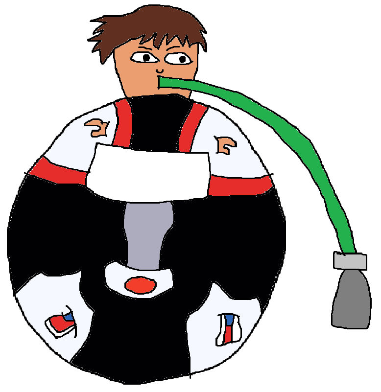 Kipper Inflated Kicker inflated by an air hose (Request) by ChristopherThe2ndSon on ...