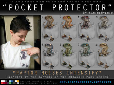 'Pocket Protector' Raptor Shirt Design