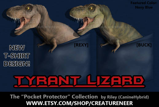 T-Shirt Design: Tyrant Lizard 'Pocket Protector'